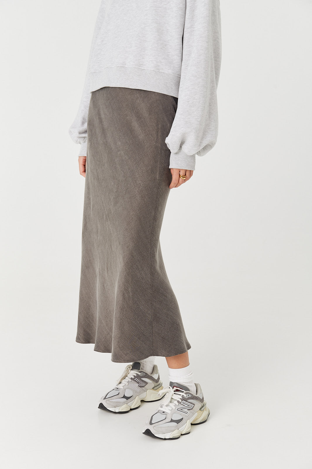 Spódnica Petra long anthracite