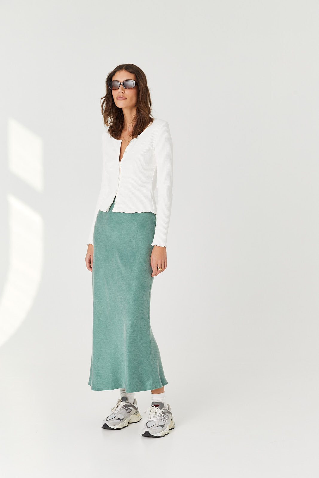 Spódnica Petra long teal