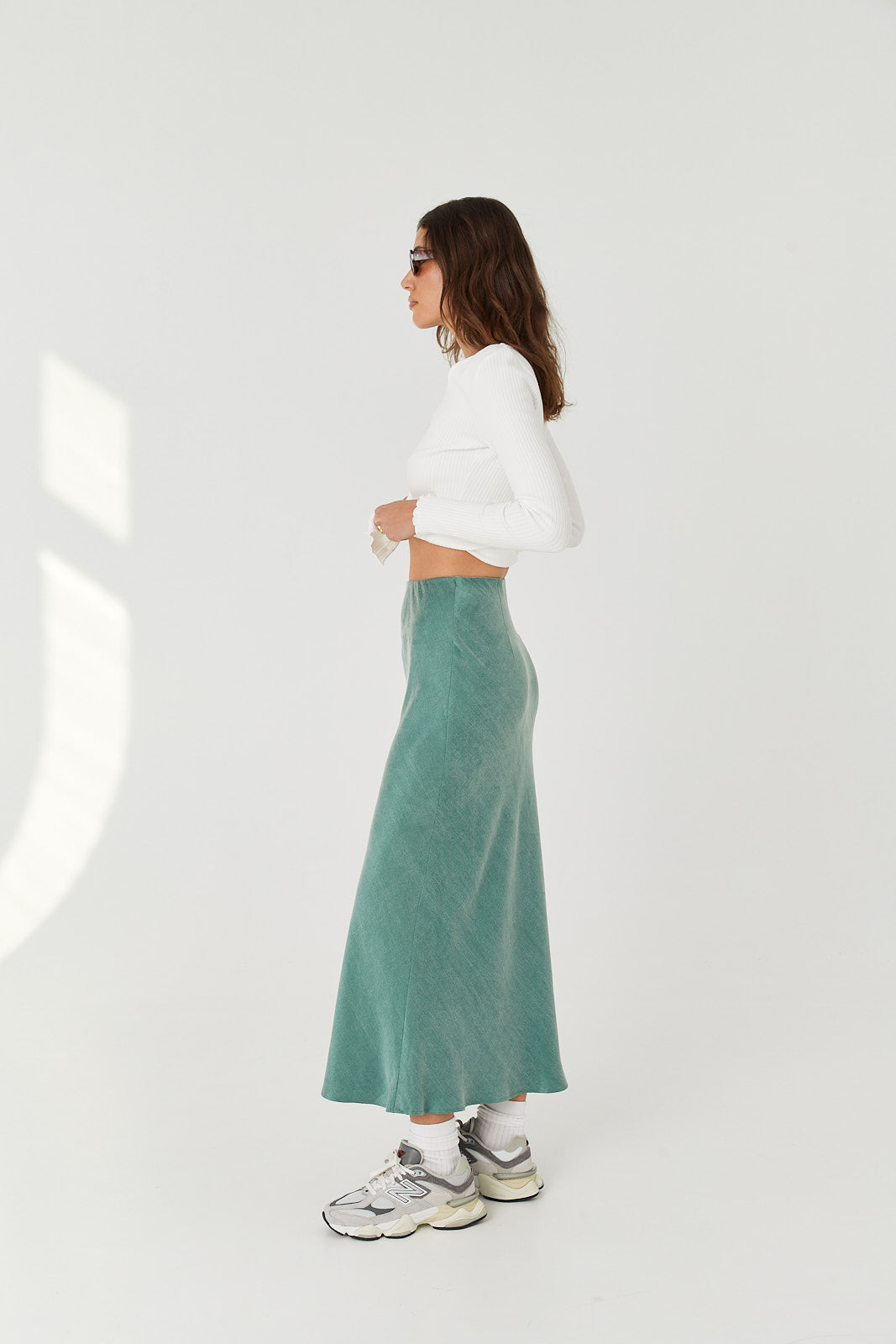 Spódnica Petra long teal
