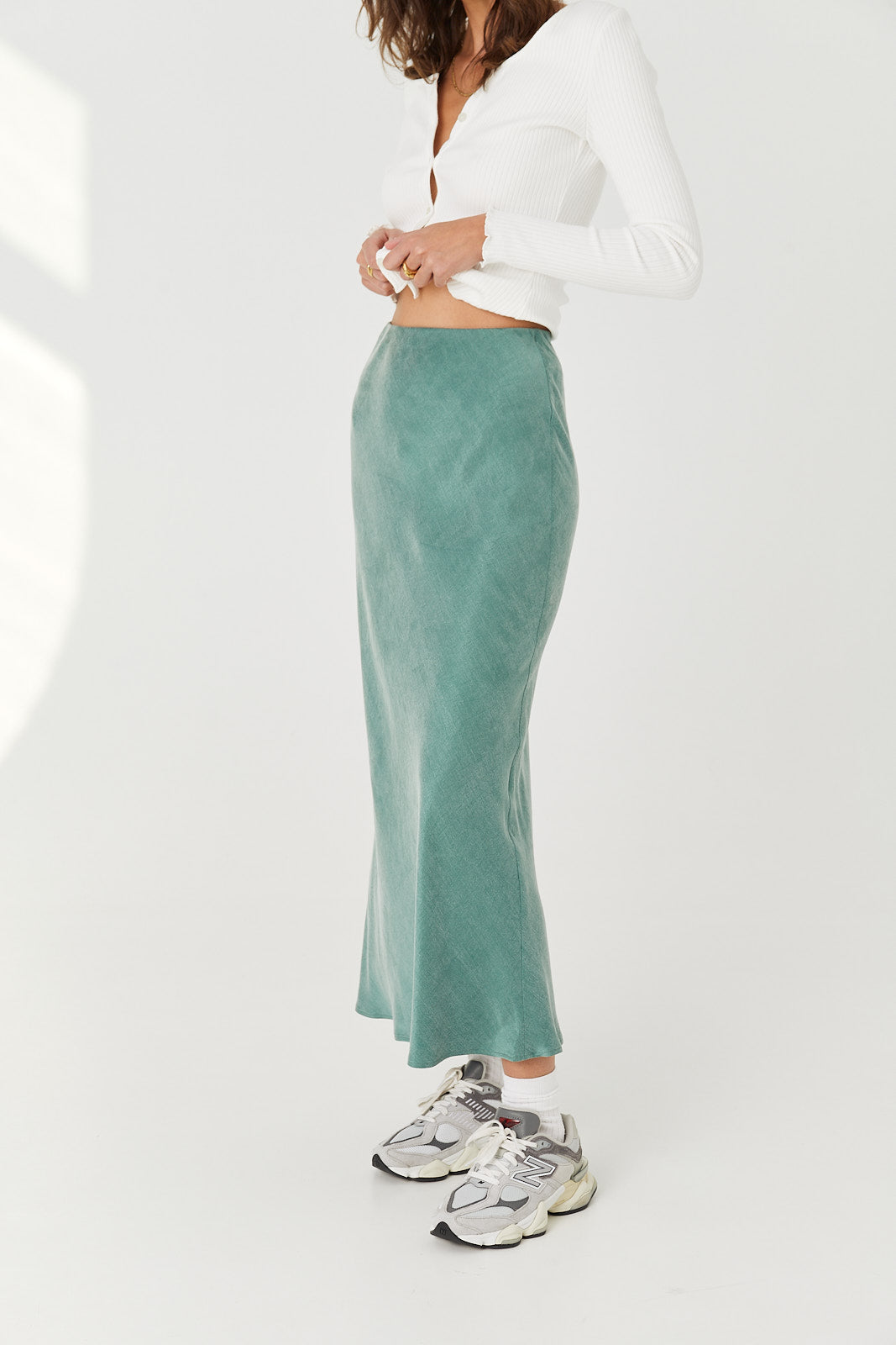 Spódnica Petra long teal