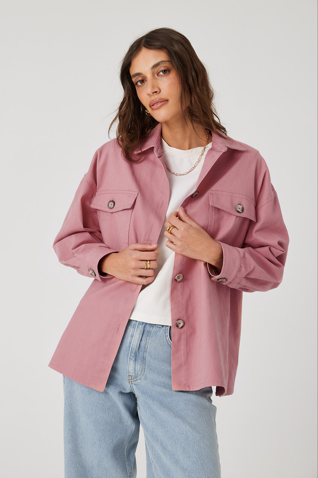 Kurtka koszulowa Lucy rouge