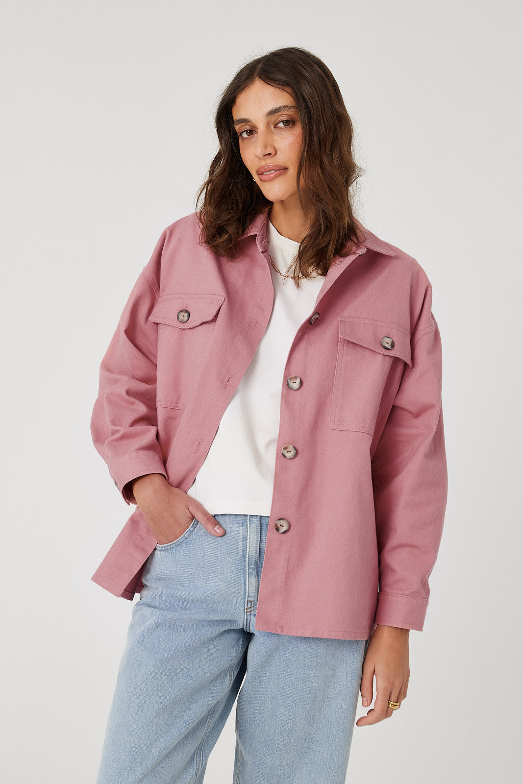 Kurtka koszulowa Lucy rouge