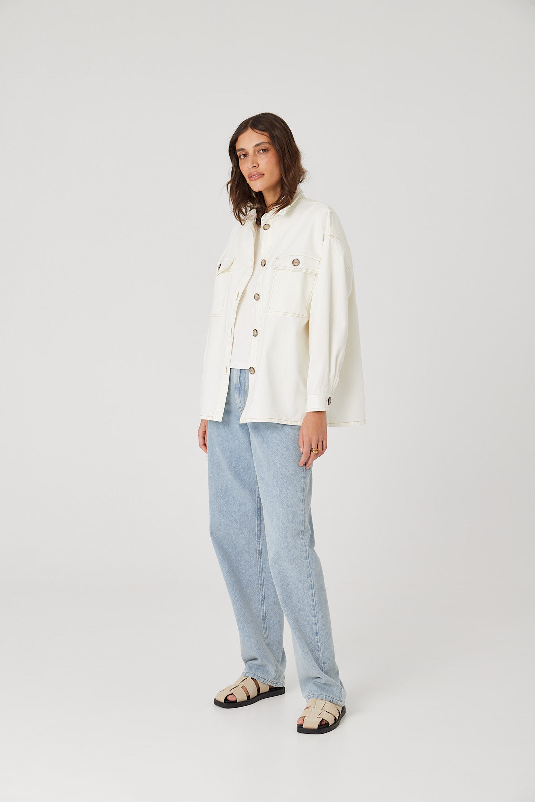 Kurtka koszulowa Lucy white