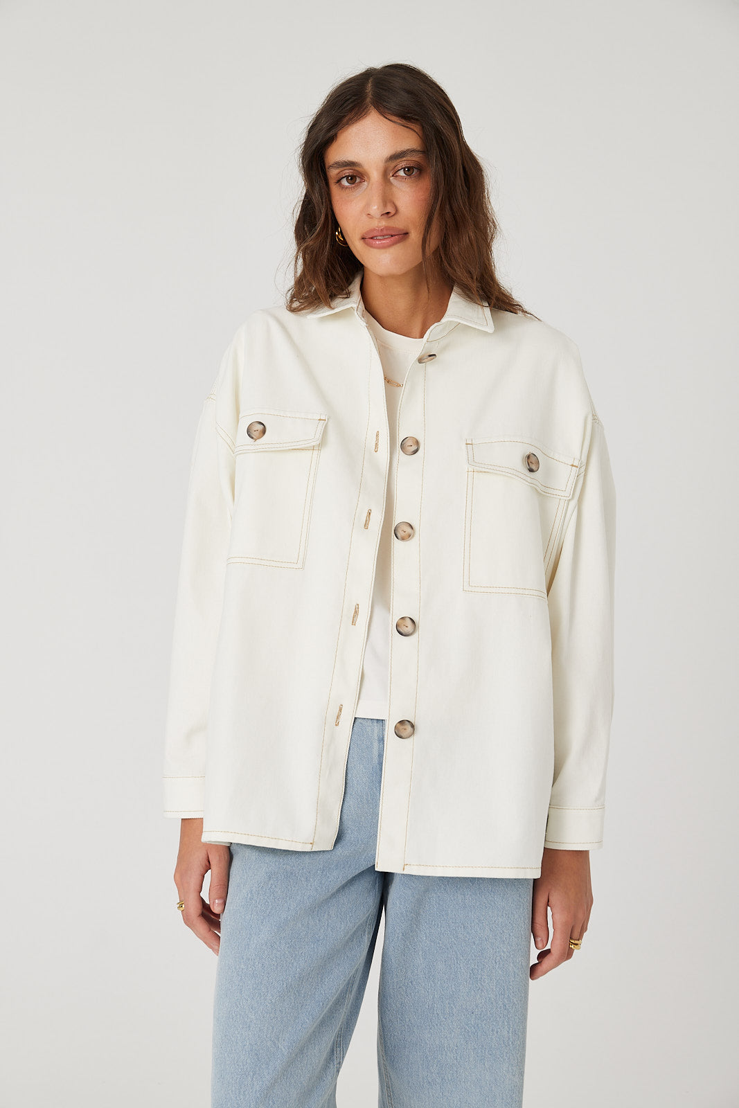 Kurtka koszulowa Lucy white
