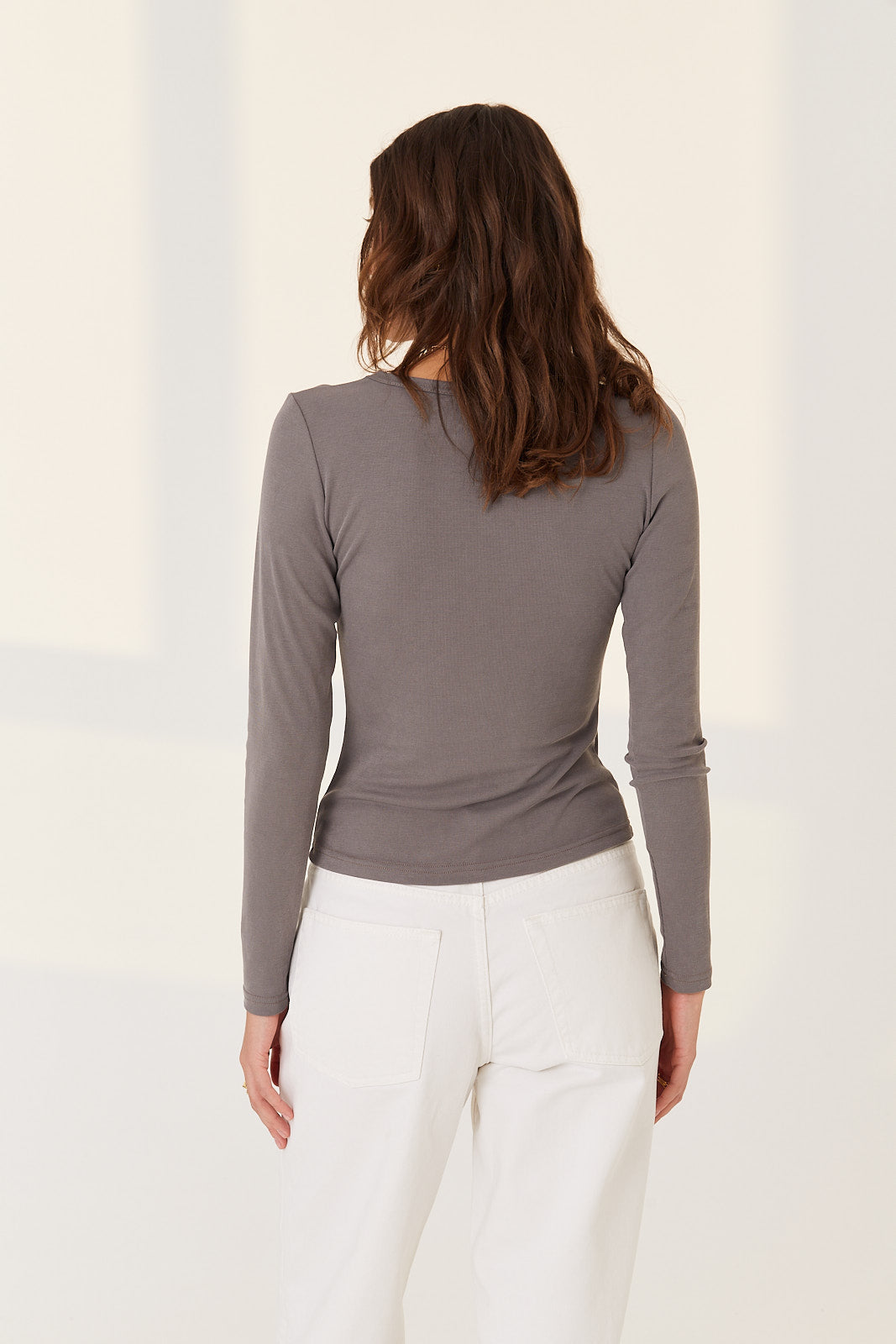 Longsleeve Bowie grey