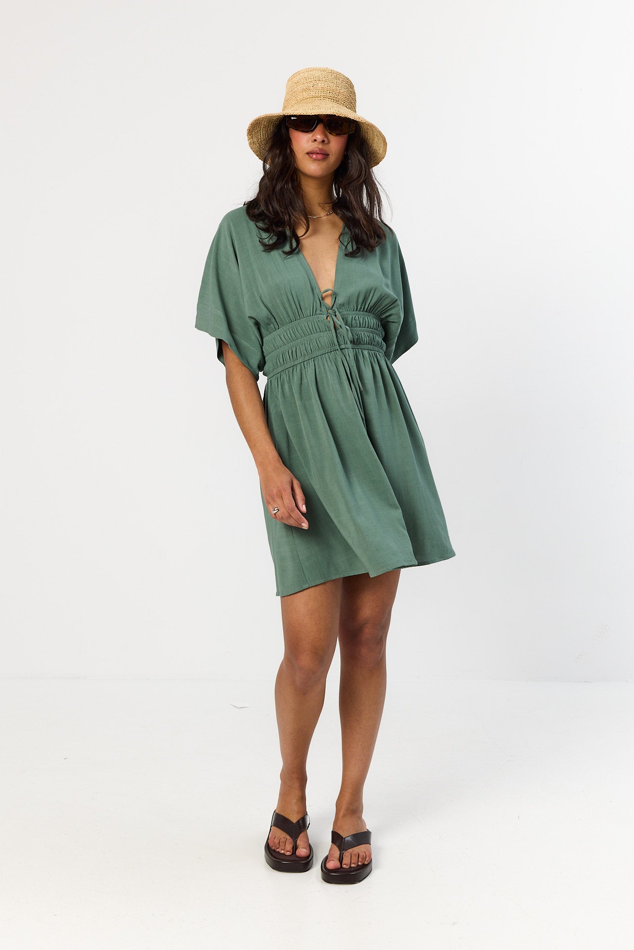 Sukienka Chelsea smoky green