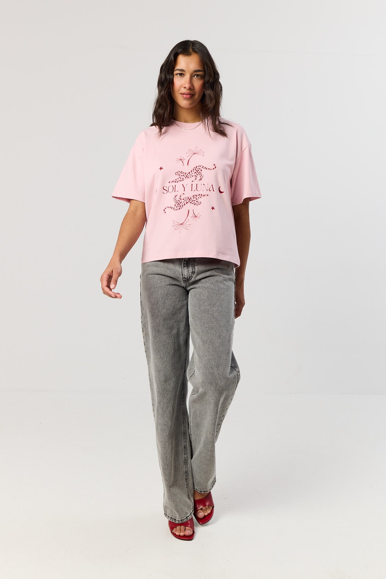 T-shirt Leo smoky pink
