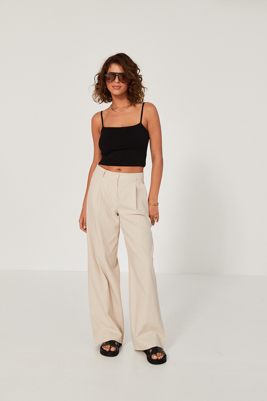 Spodnie Logan beige