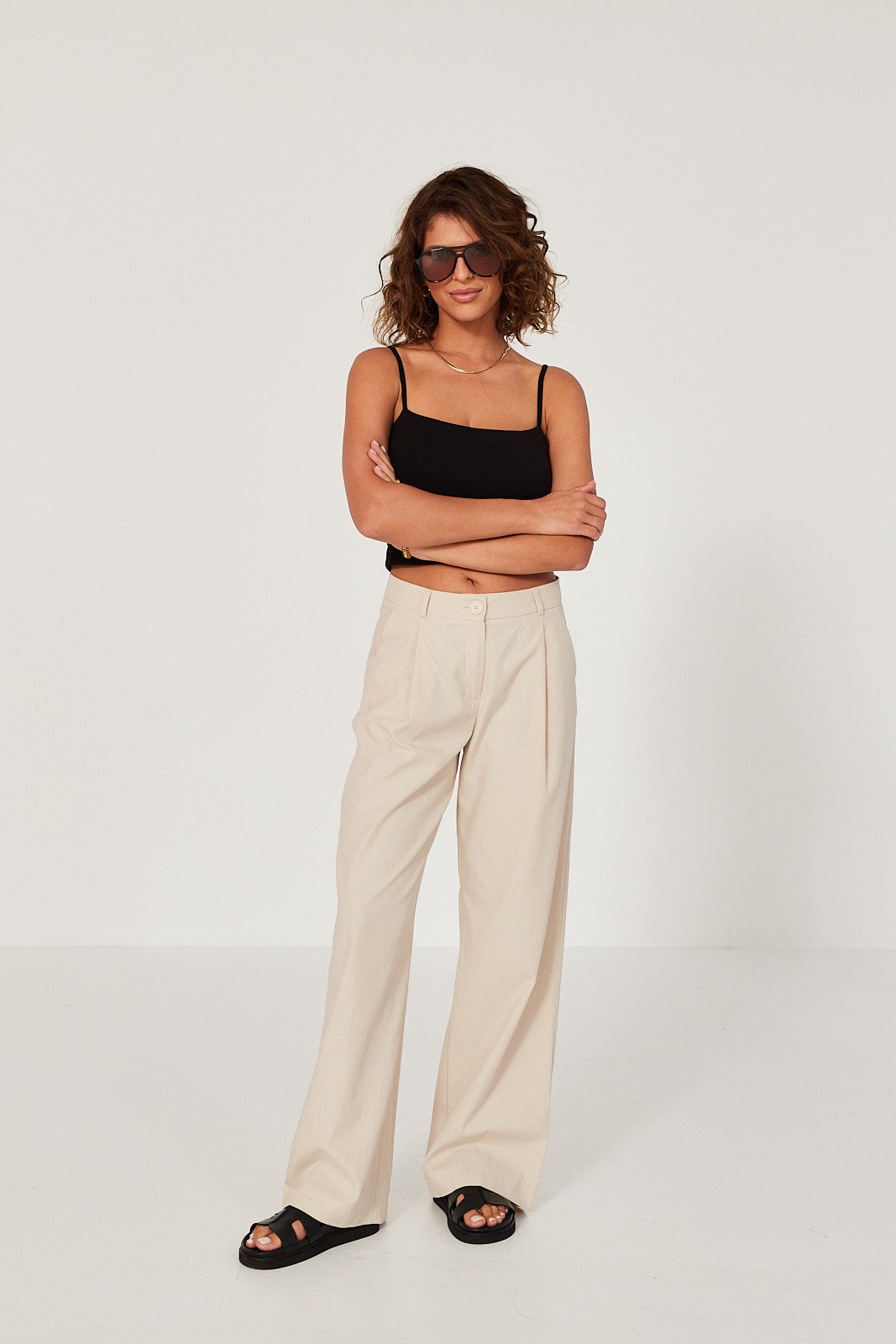 Spodnie Logan beige