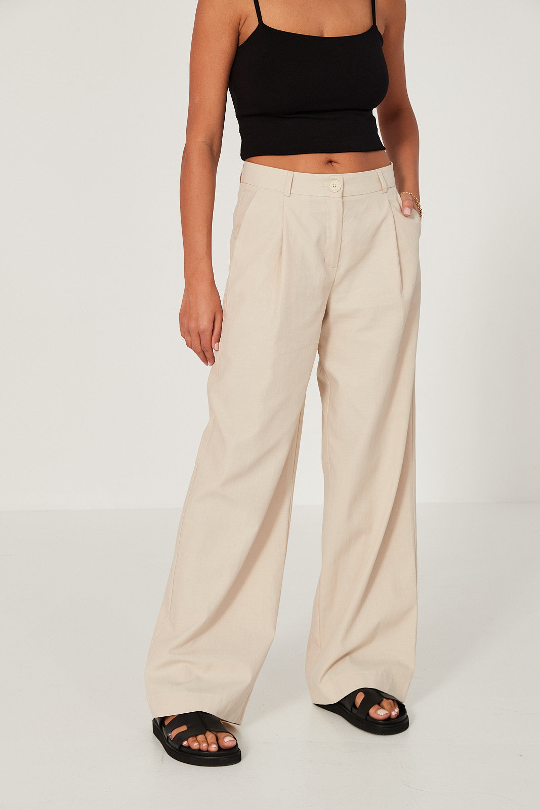 Spodnie Logan beige