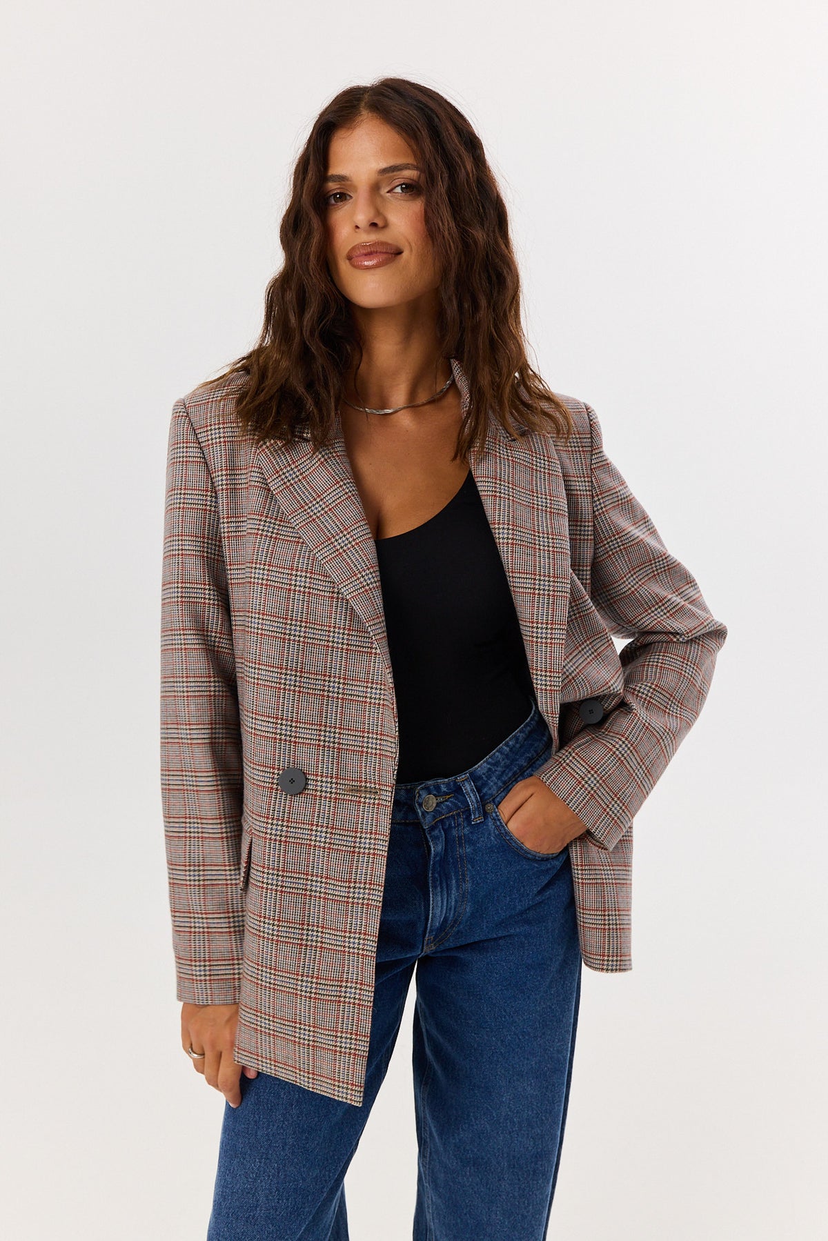Marynarka James wool check