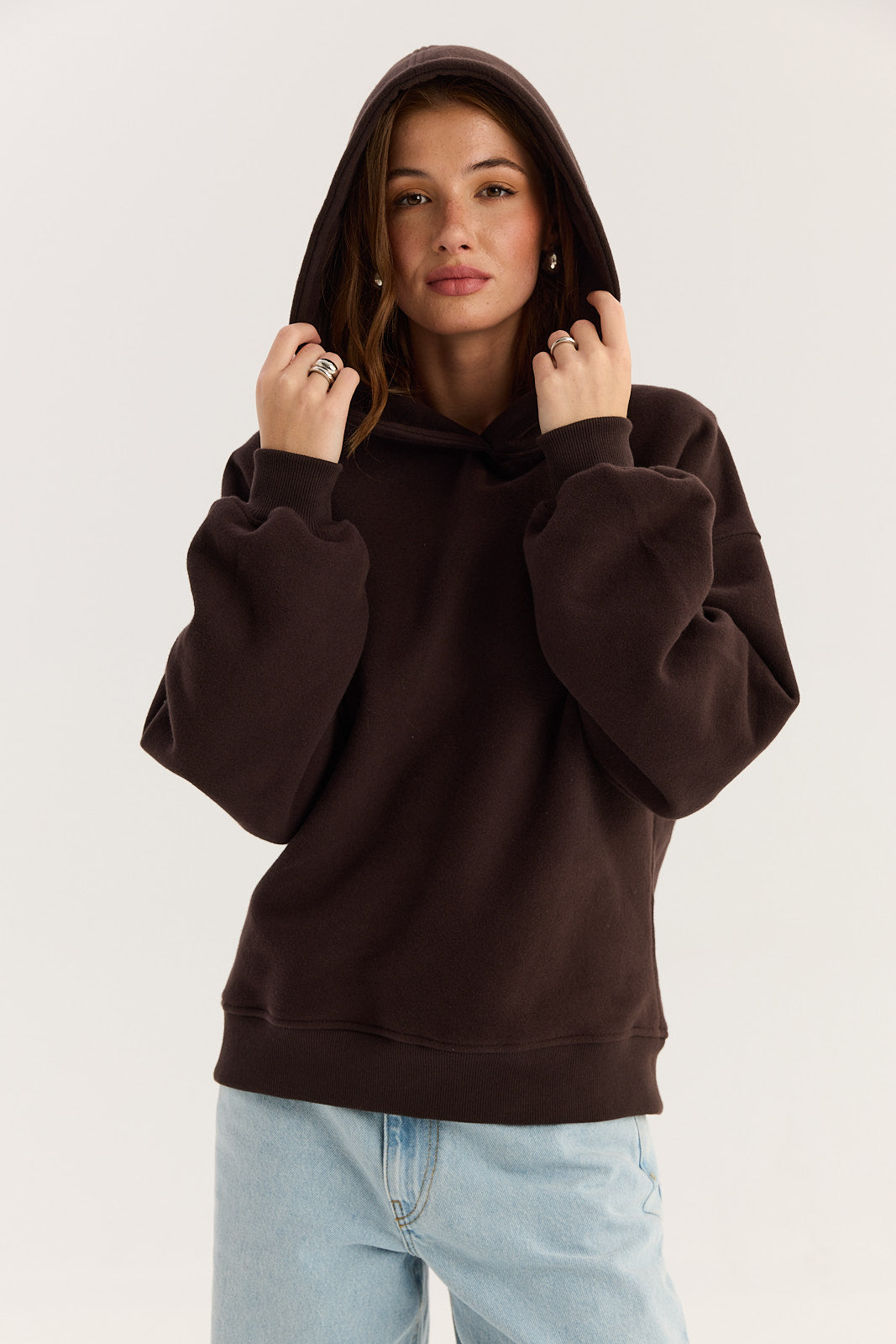 Bluza Boyfriend Hoodie dark chocolate