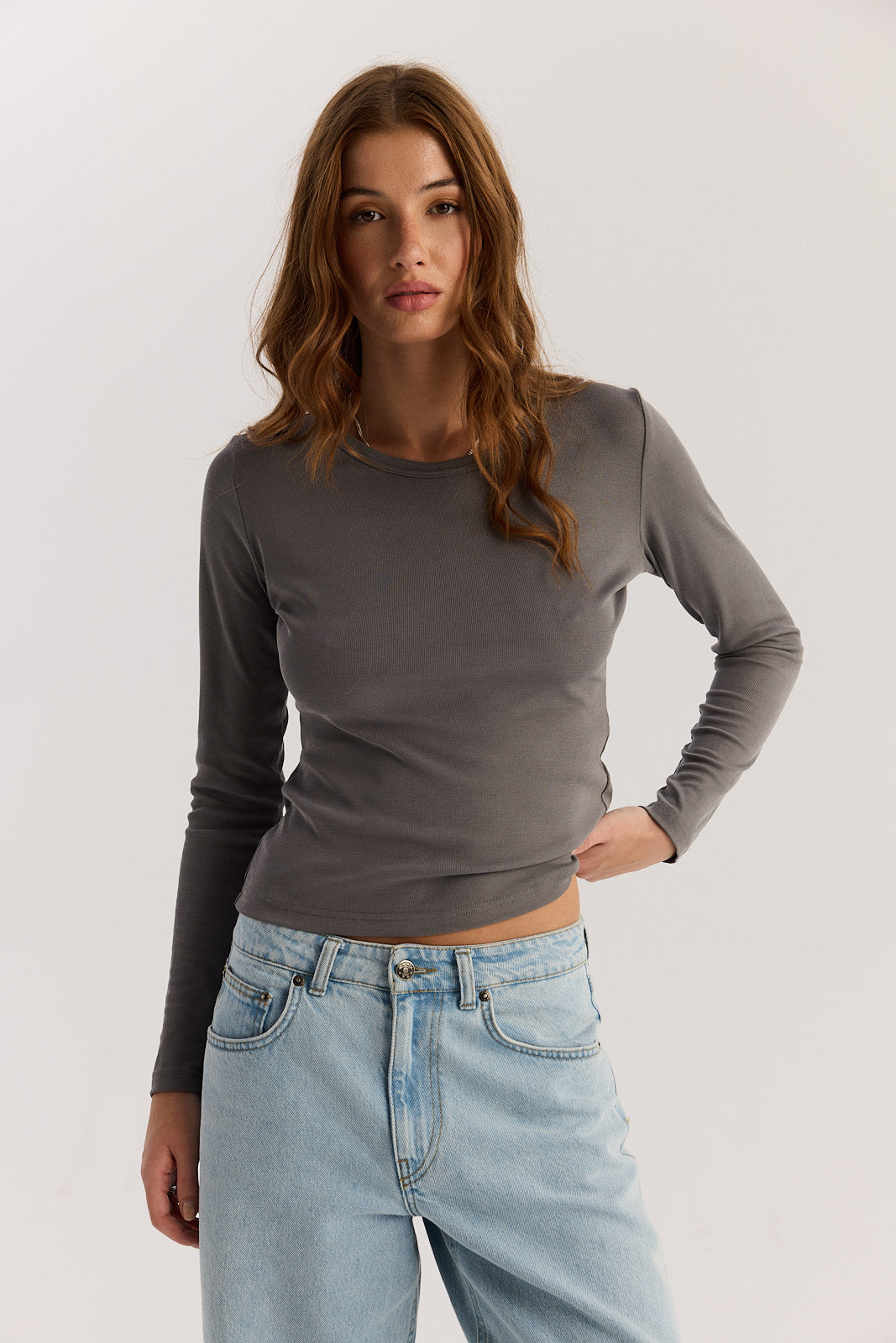 Longsleeve Bowie grey