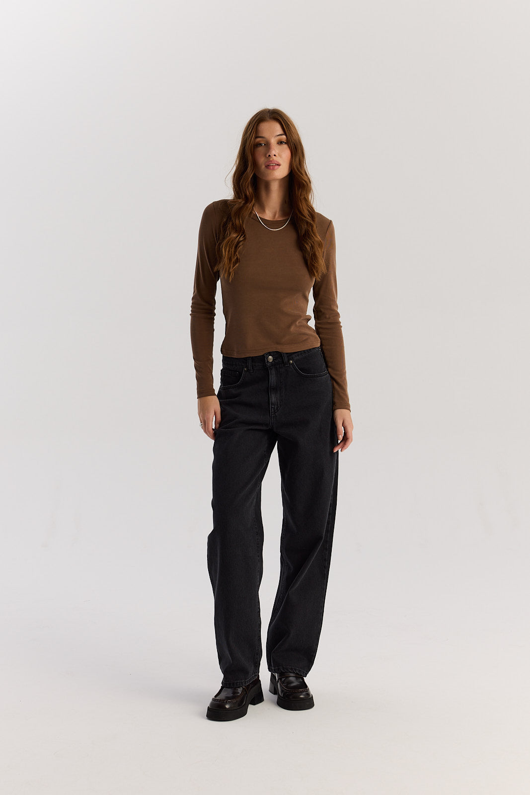Longsleeve Bowie mocca mousse