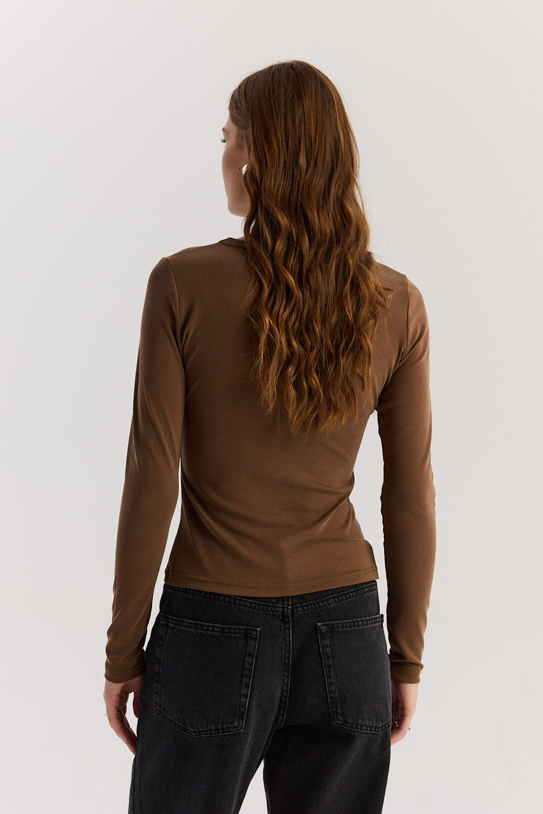 Longsleeve Bowie mocca mousse
