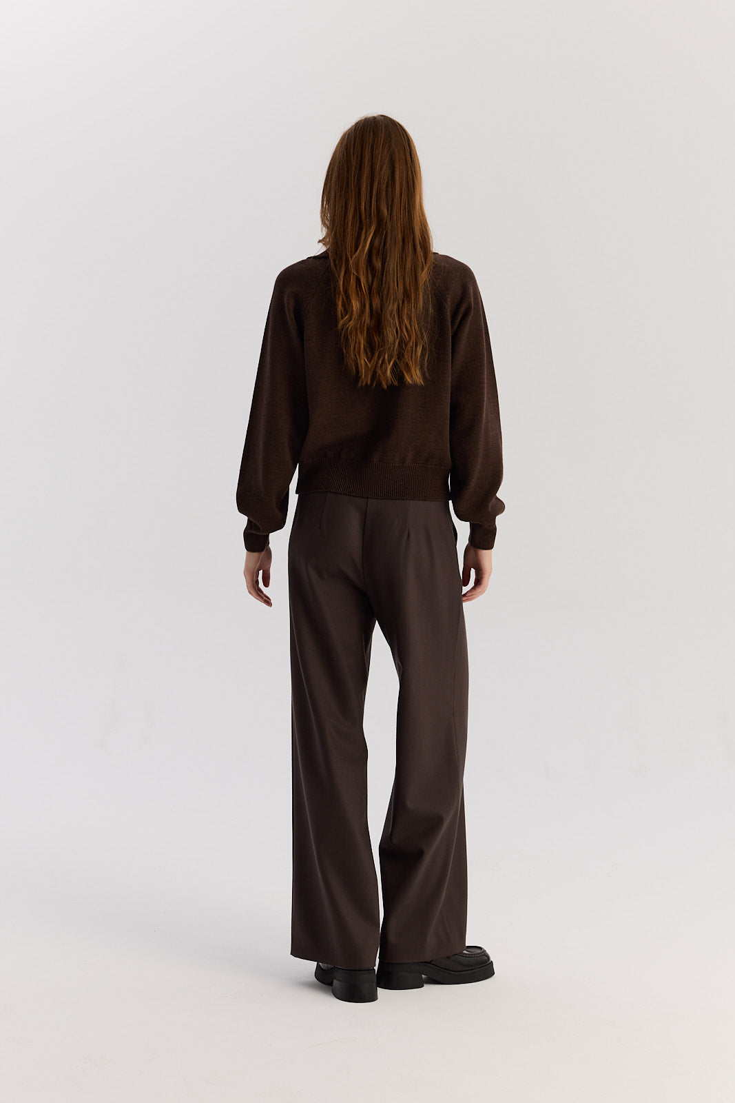 Sweter Polo Bobby dark chocolate