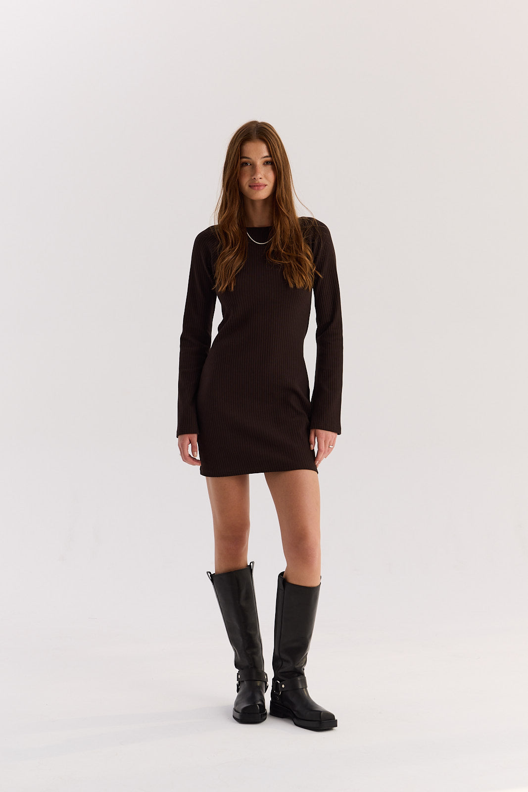 Sukienka Sharon short dark chocolate