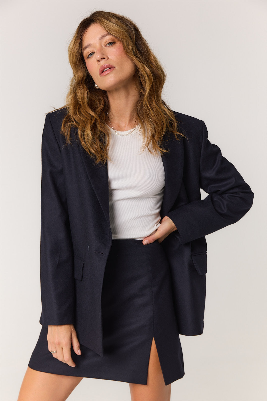 Marynarka James wool navy