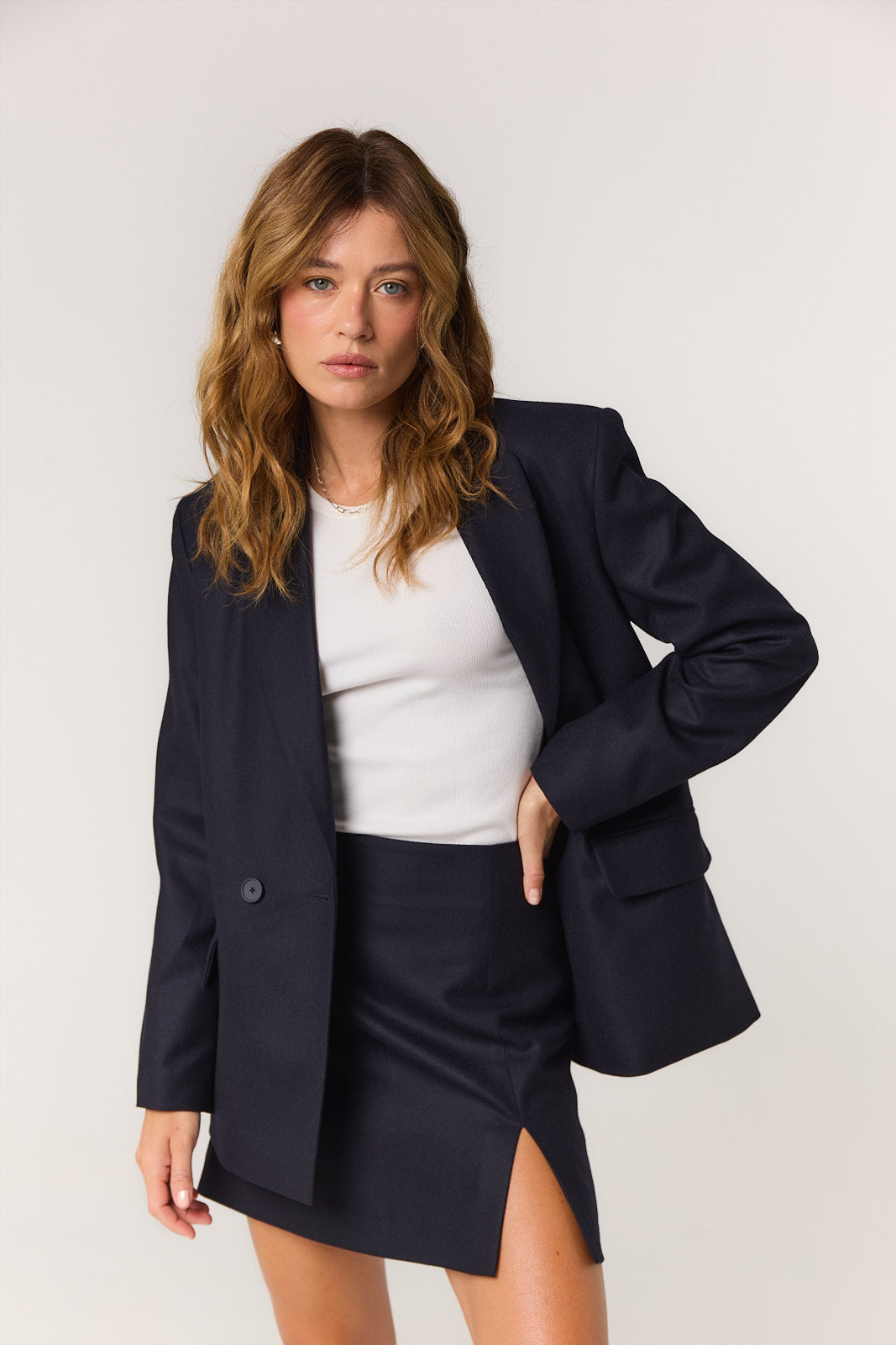 Marynarka James wool navy
