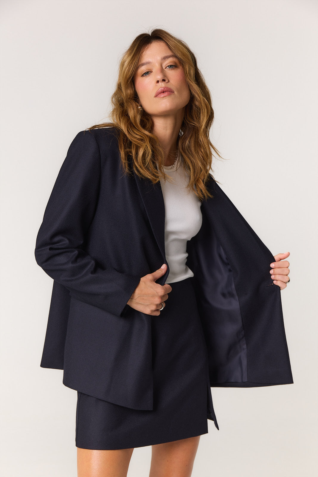 Marynarka James wool navy