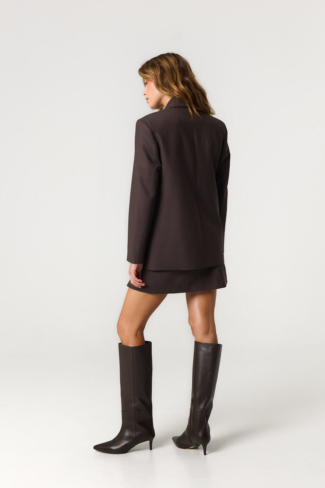 Marynarka James wool chocolate