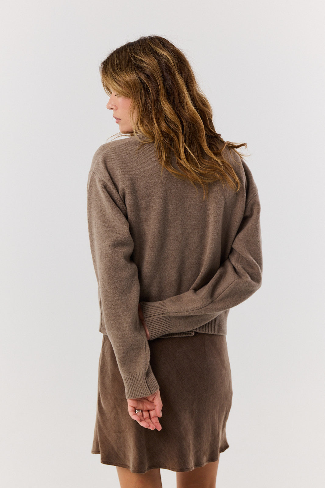 Sweter kardigan Miley latte