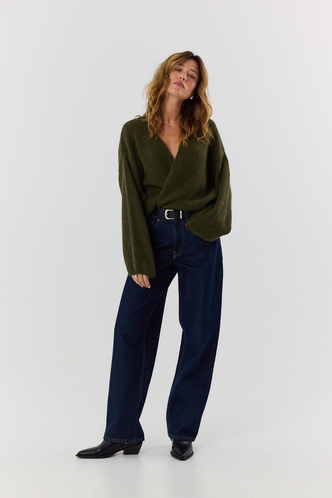 Sweter kardigan Ingrid khaki
