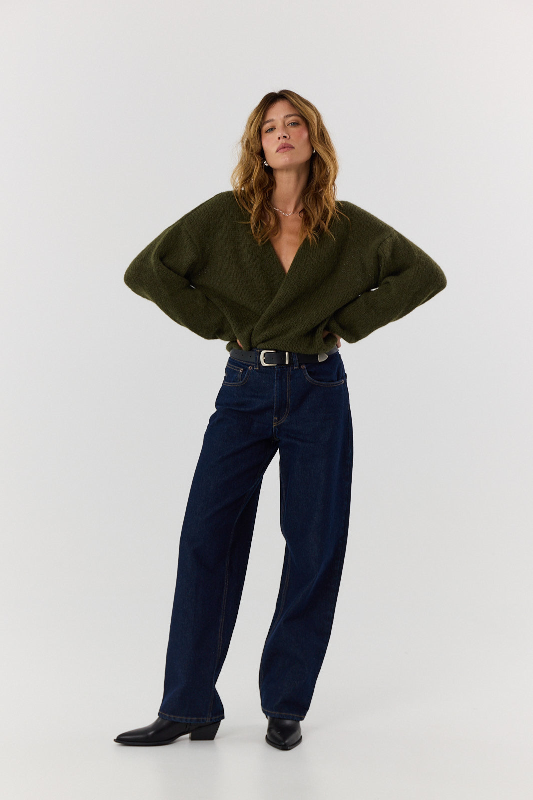 Sweter kardigan Ingrid khaki