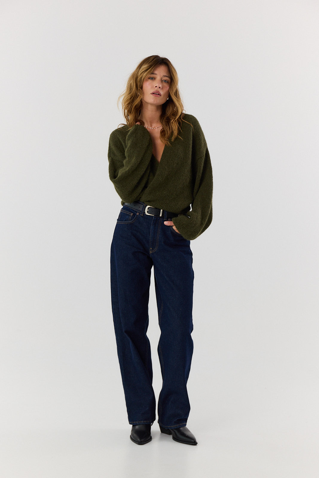 Sweter kardigan Ingrid khaki
