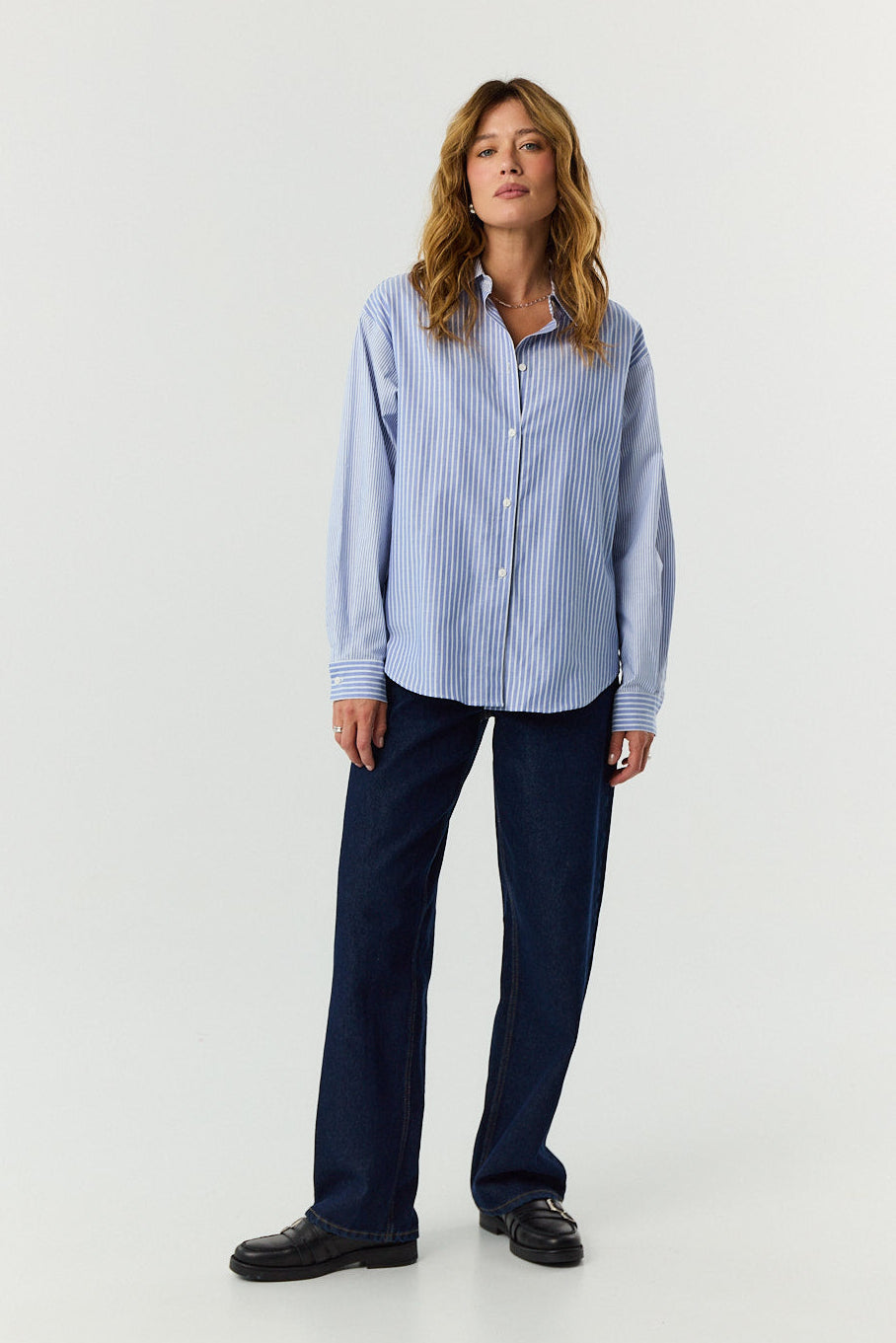 Koszula Agnes blue stripes