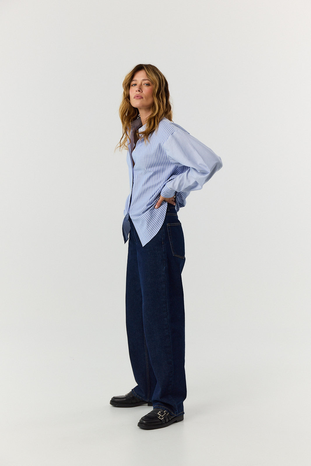 Koszula Agnes blue stripes