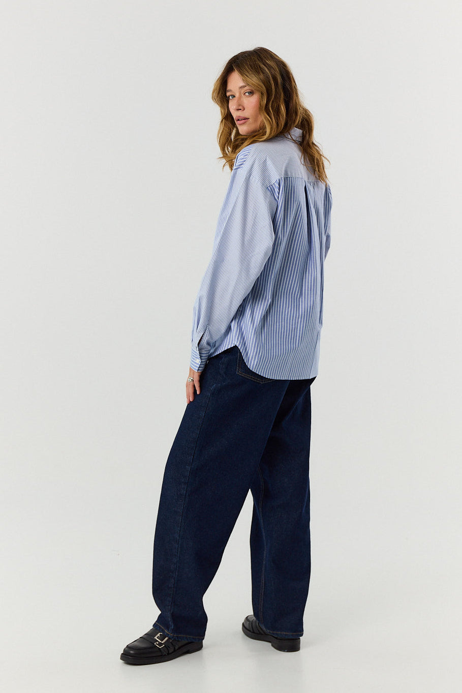 Koszula Agnes blue stripes