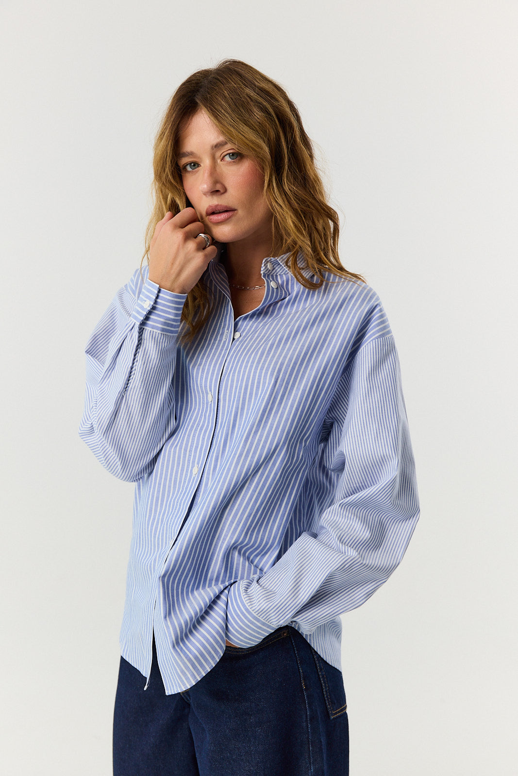 Koszula Agnes blue stripes