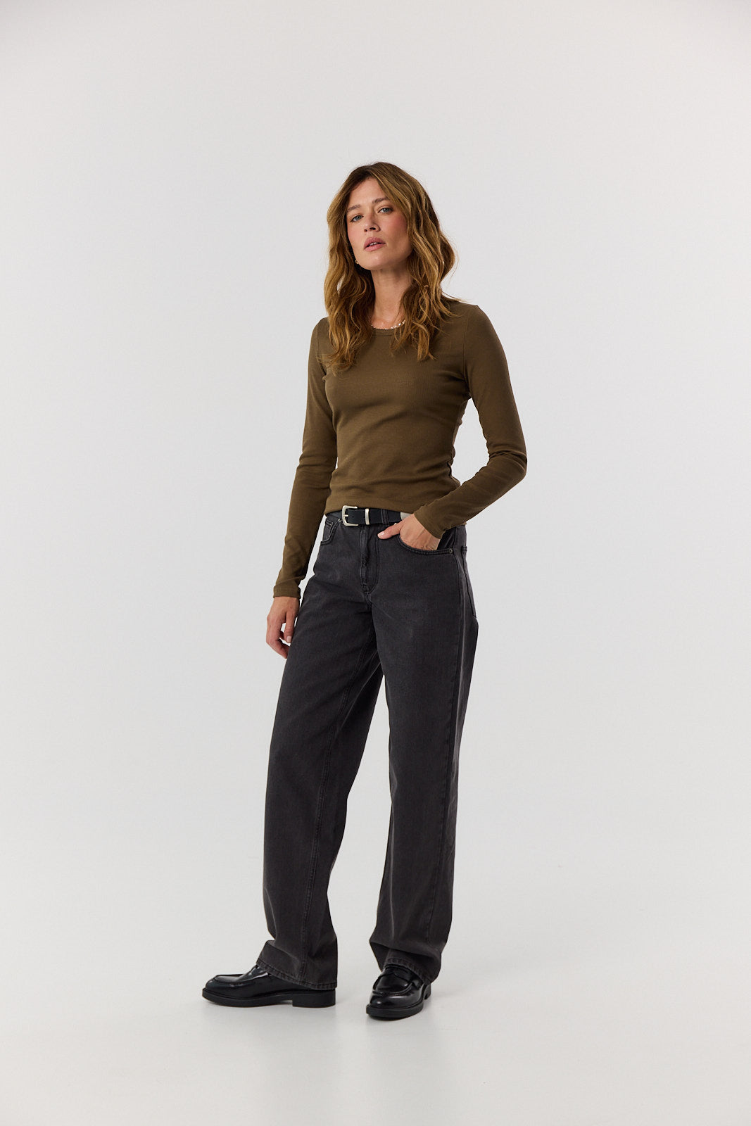 Longsleeve Bamboo khaki