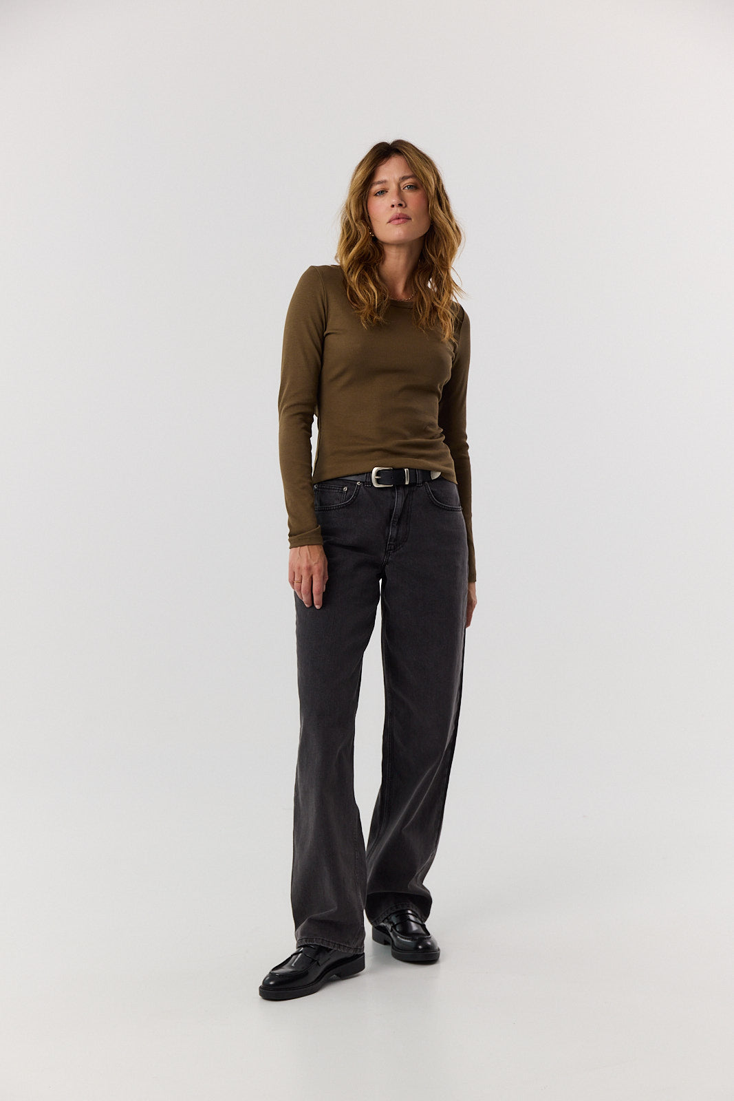 Longsleeve Bamboo khaki