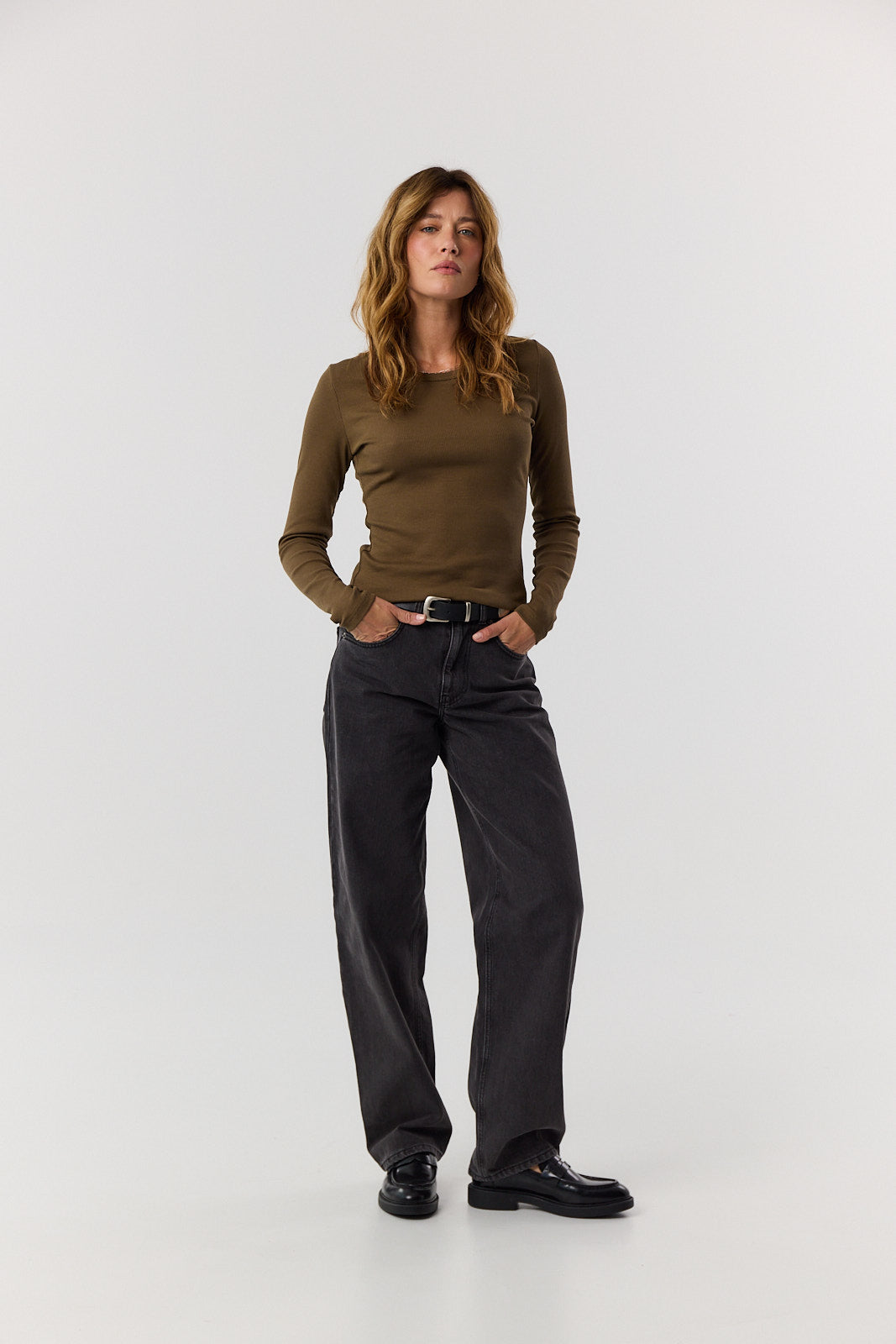 Longsleeve Bamboo khaki