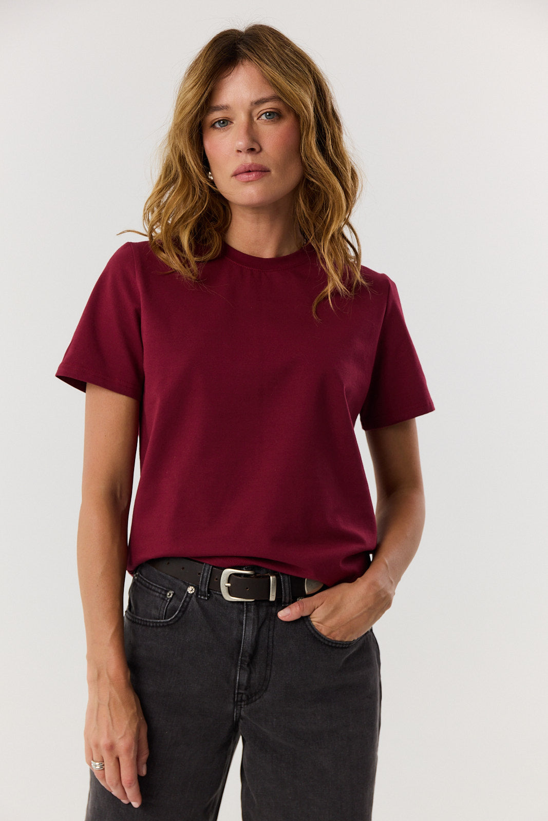 T-shirt Tony burgundy