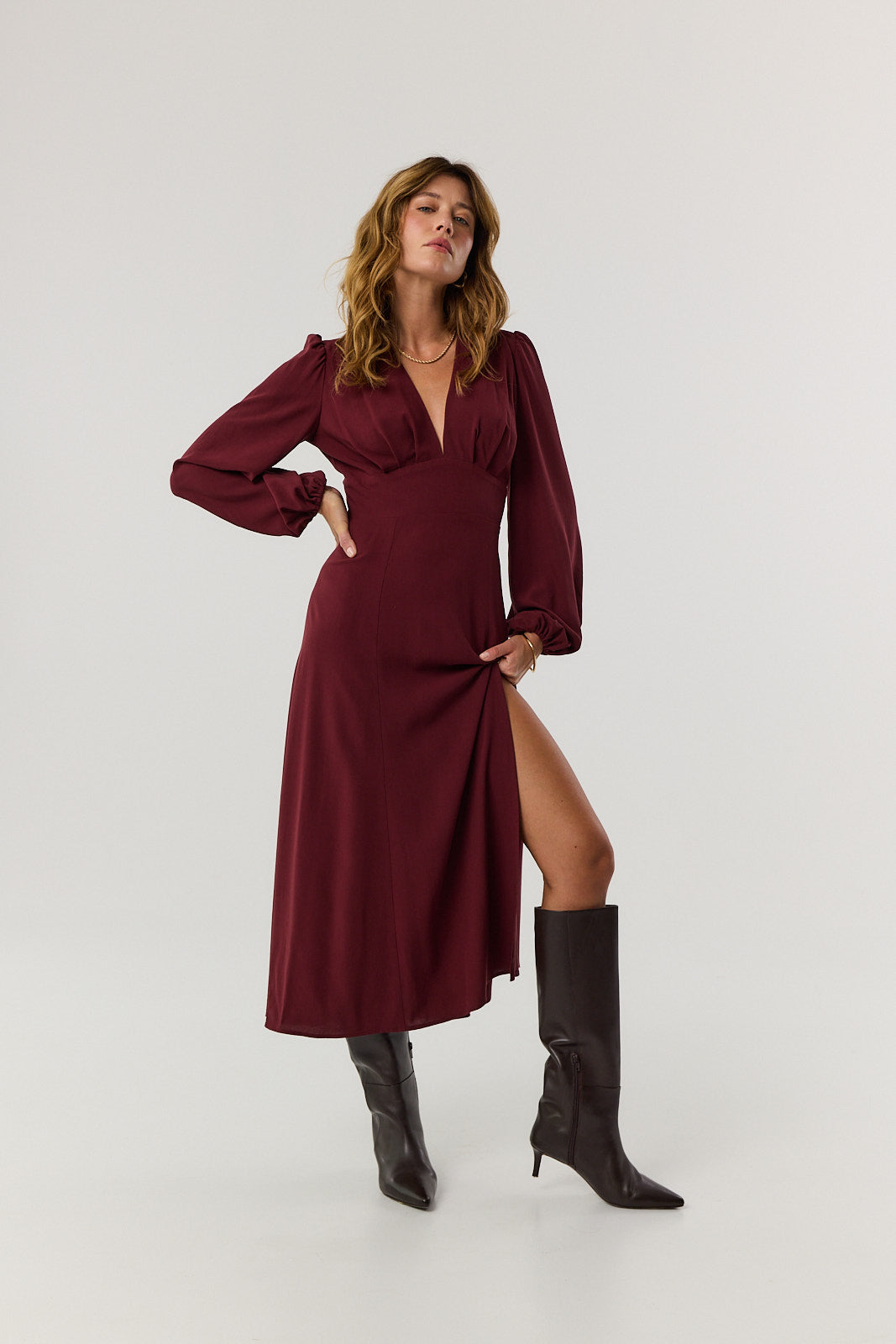 Sukienka Lea burgundy