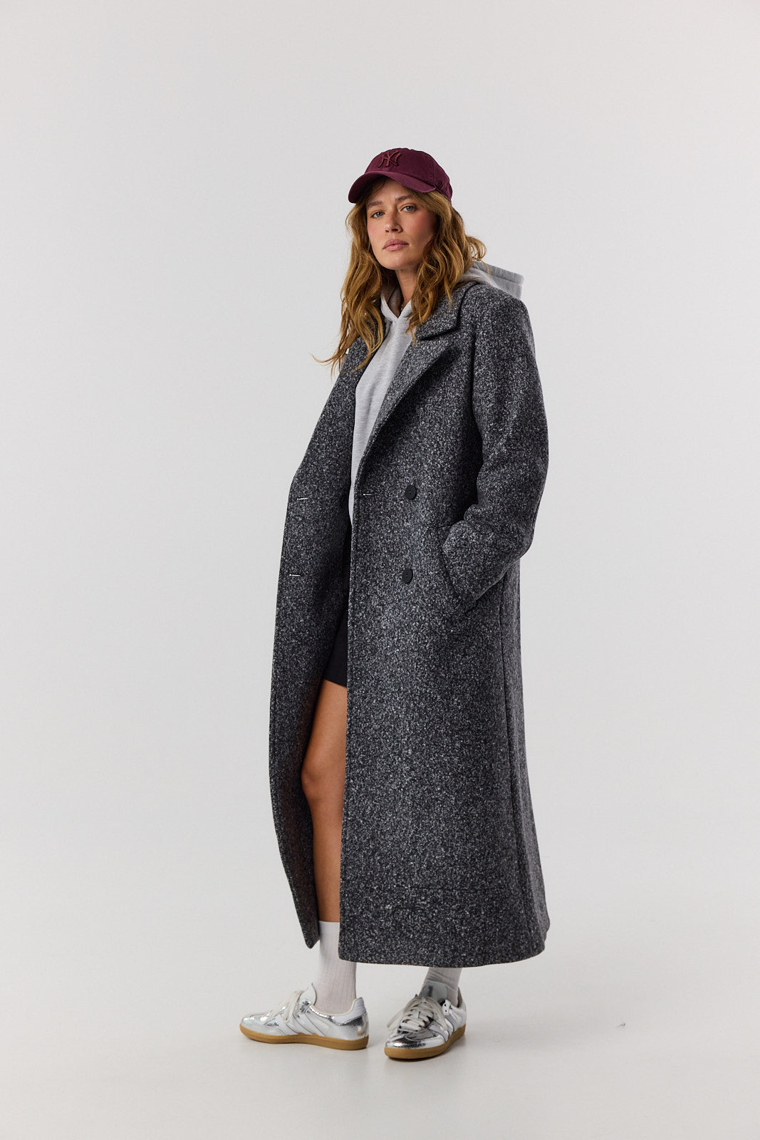 Płaszcz Carmen dark grey melange