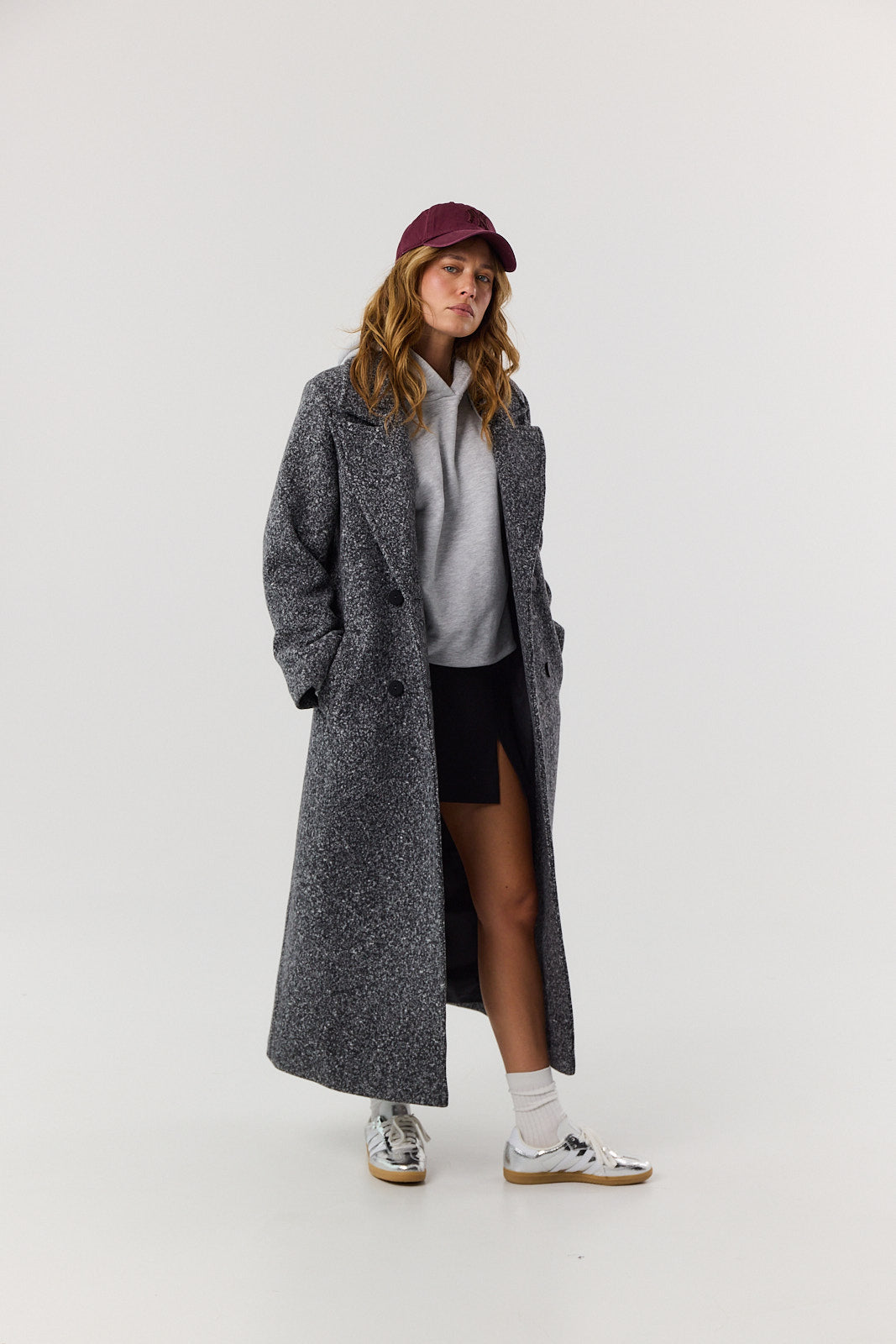 Płaszcz Carmen dark grey melange