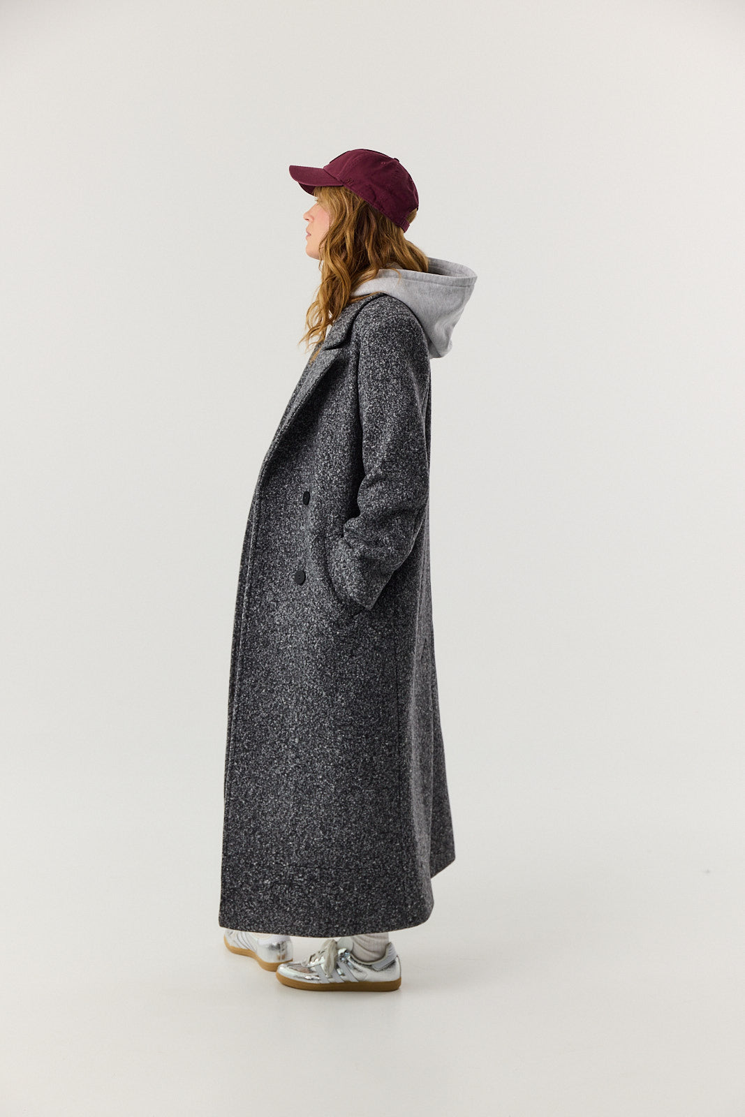 Płaszcz Carmen dark grey melange