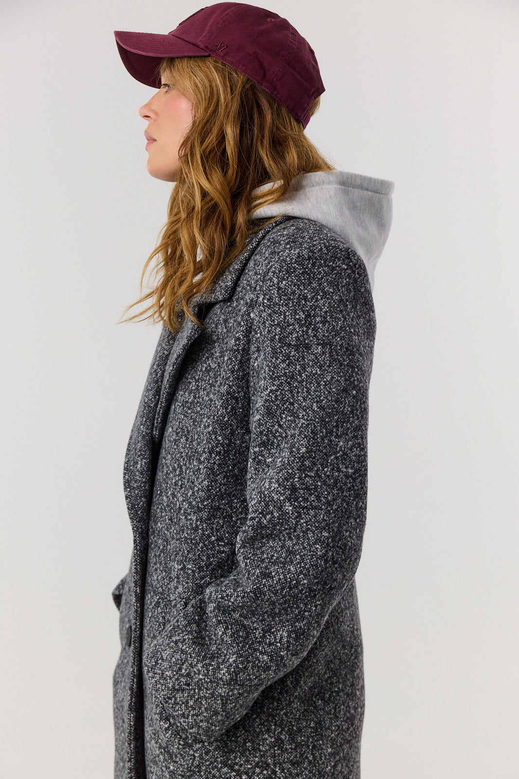 Płaszcz Carmen dark grey melange