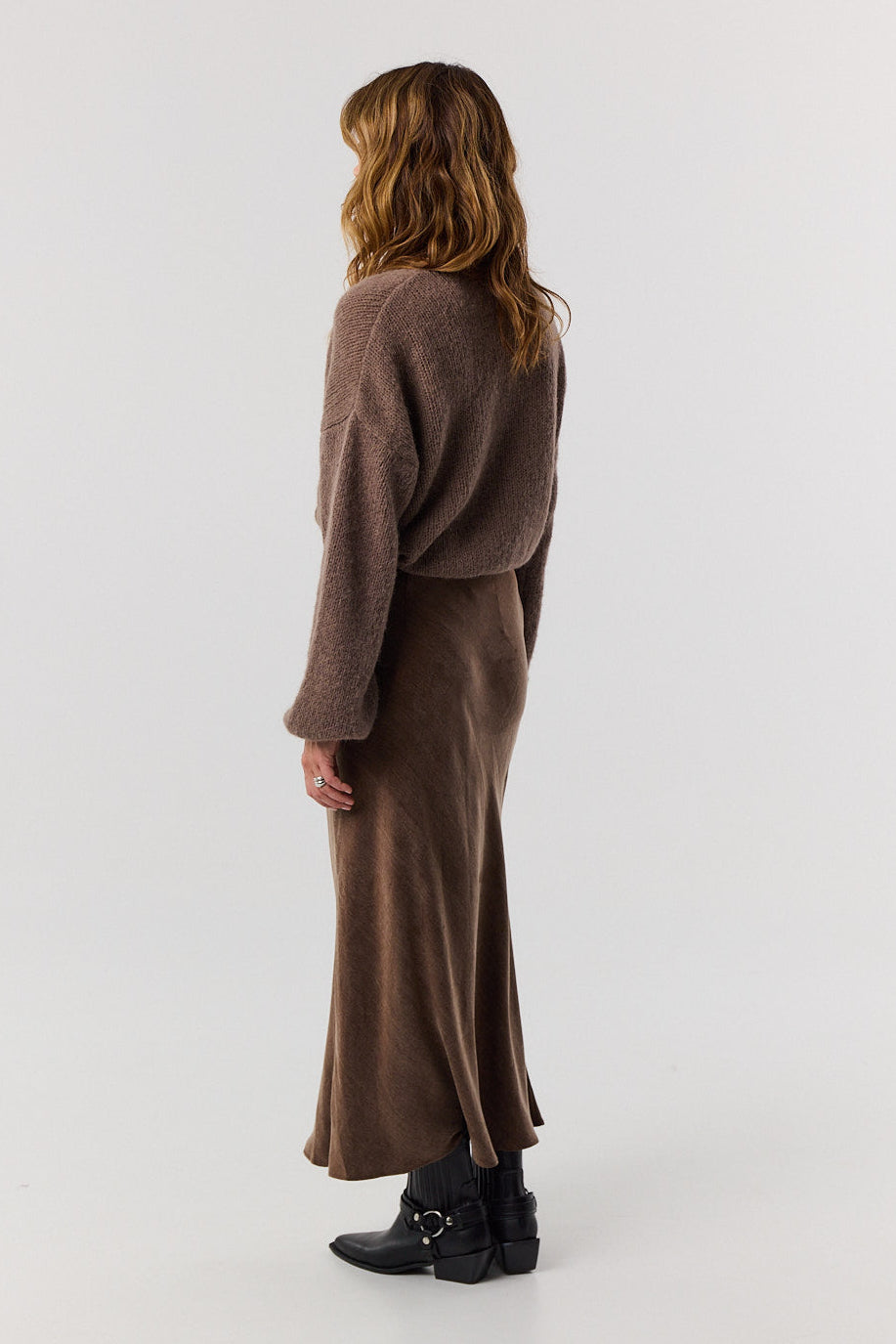 Sweter kardigan Ingrid mocca