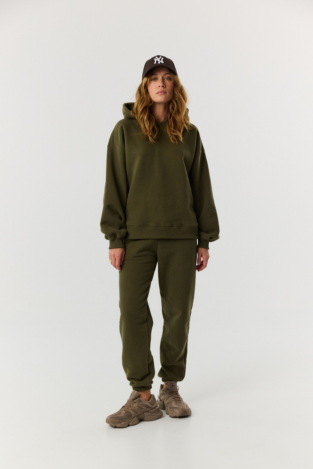Bluza Boyfriend Hoodie khaki