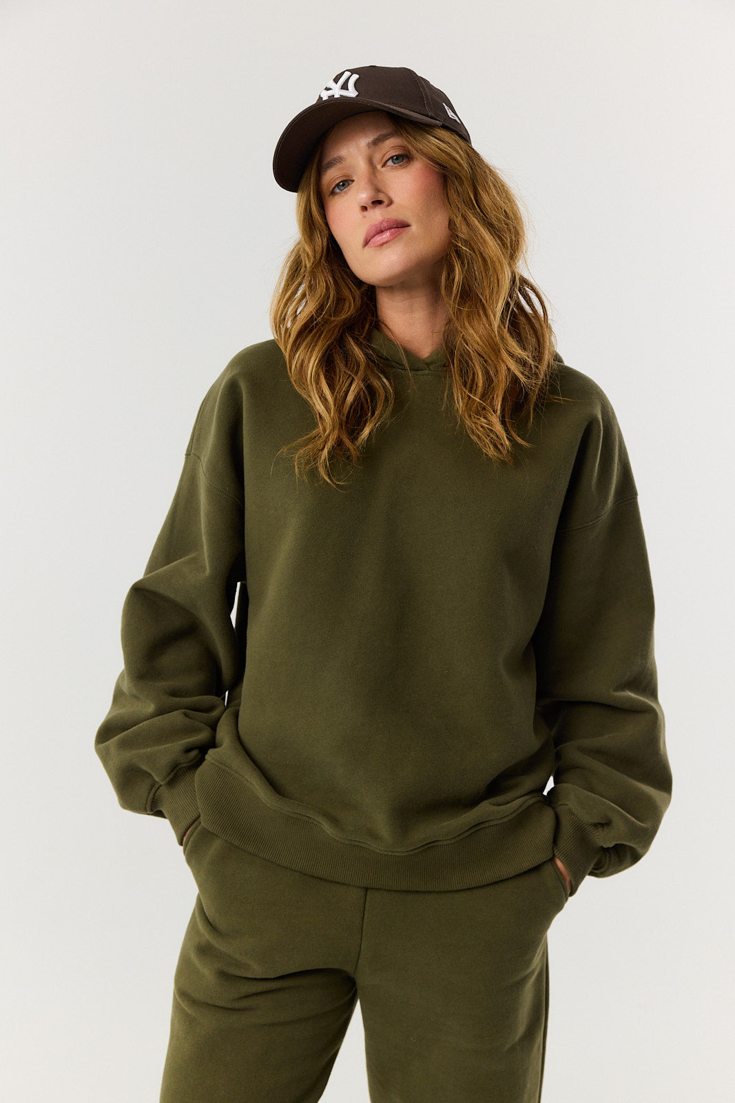 Bluza Boyfriend Hoodie khaki