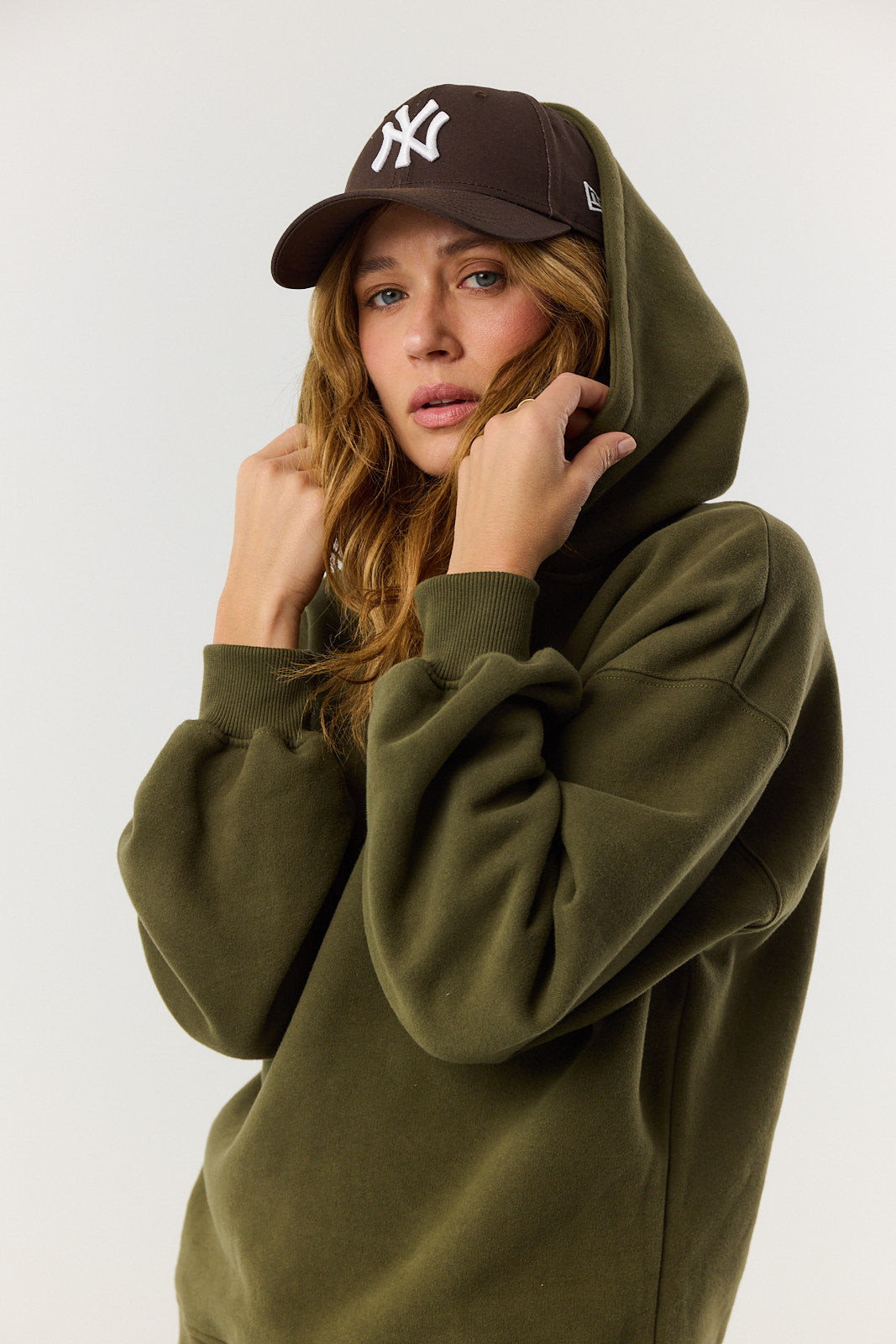 Bluza Boyfriend Hoodie khaki