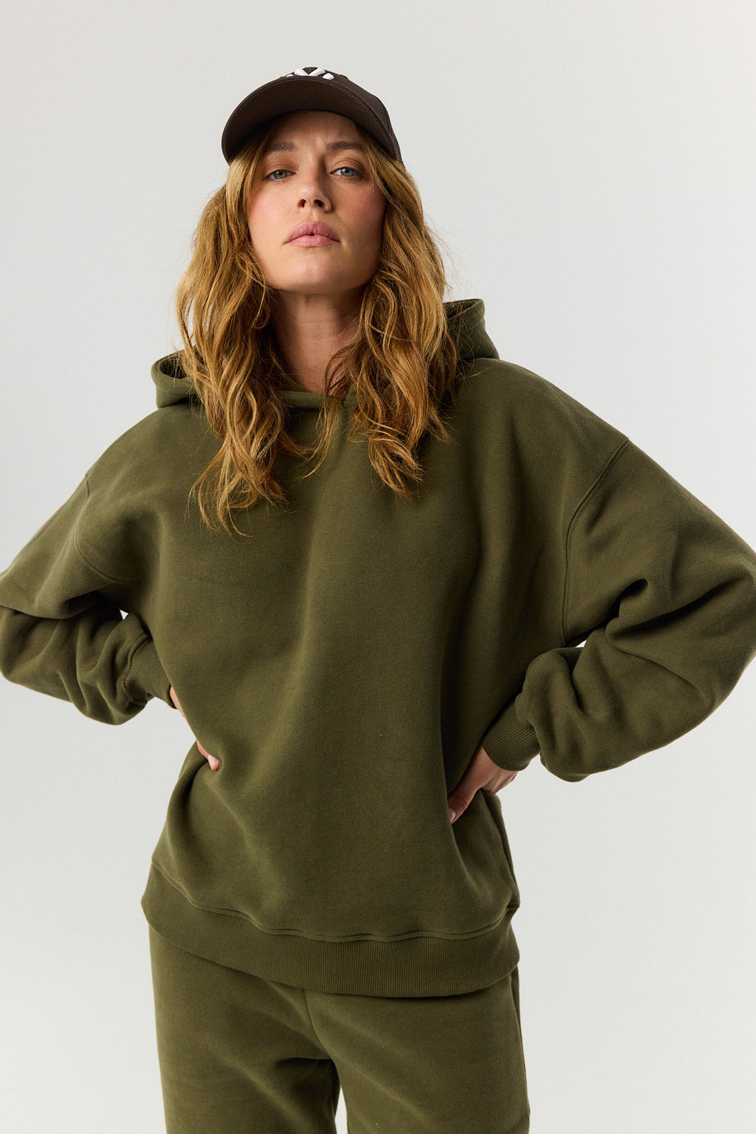 Bluza Boyfriend Hoodie khaki