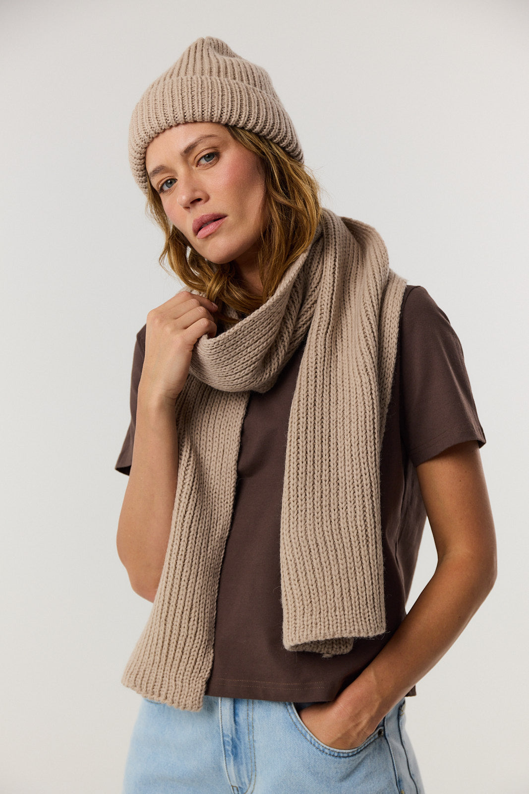 Szalik Lulu beige