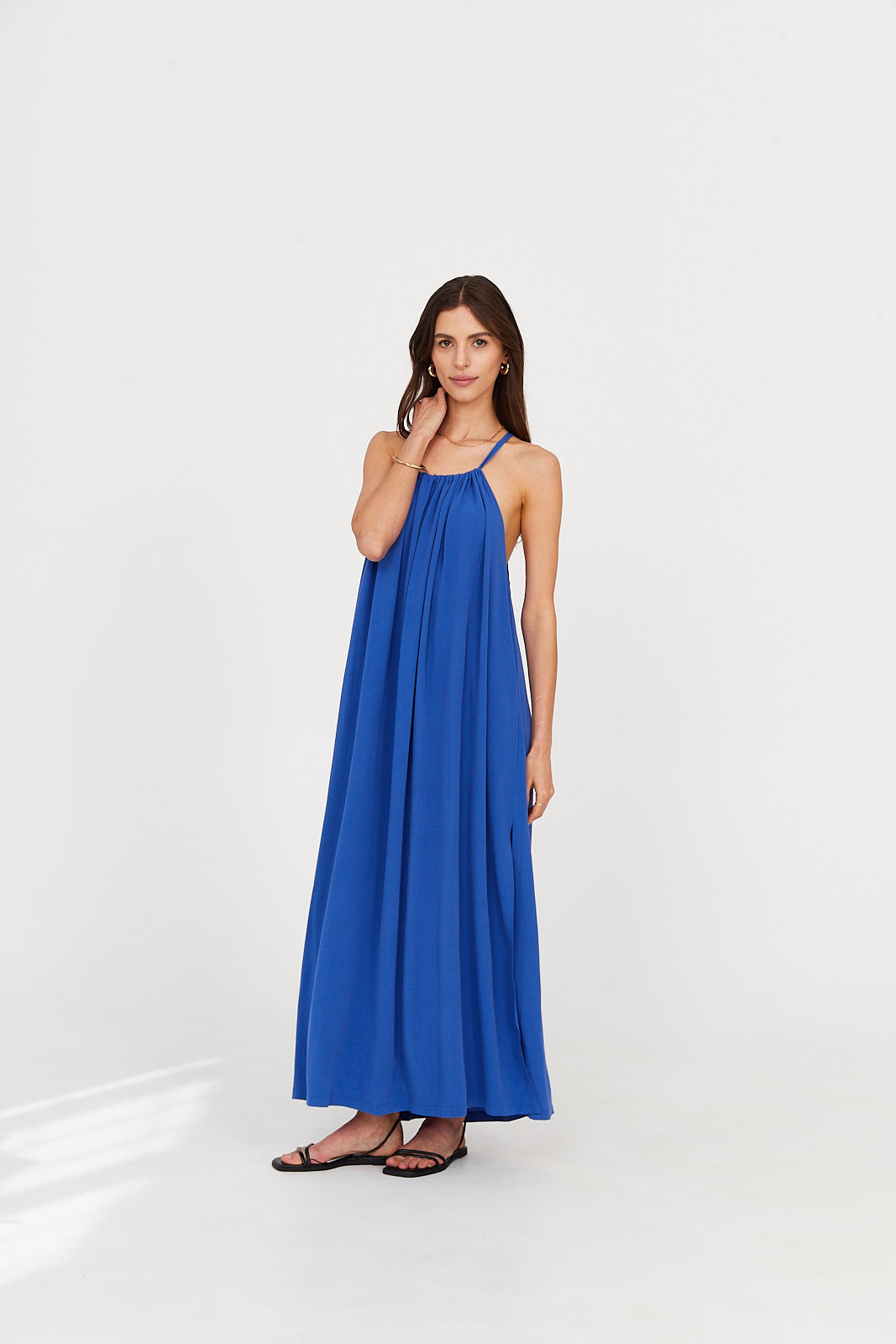 Sukienka MAXI ocean blue