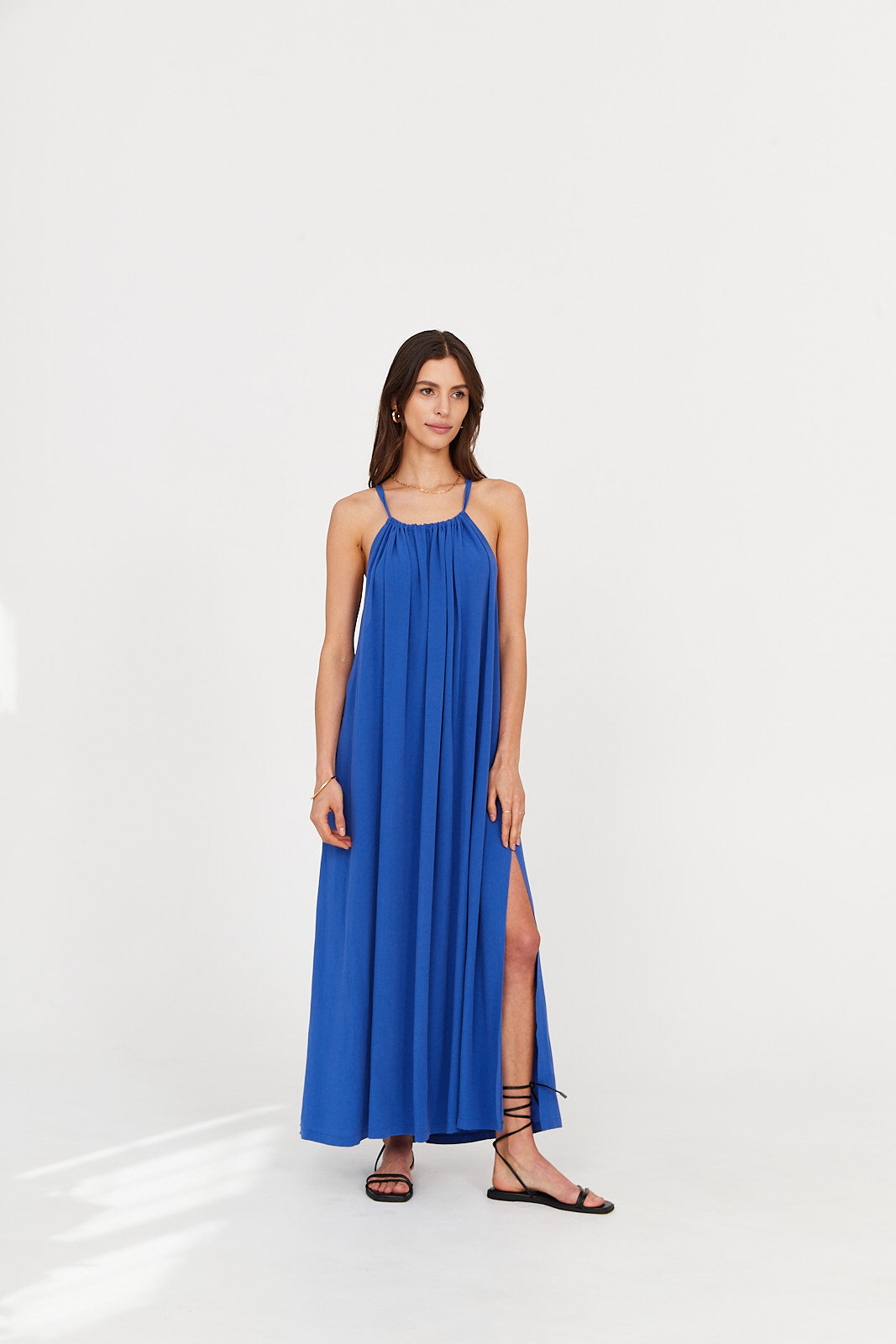 Sukienka MAXI ocean blue